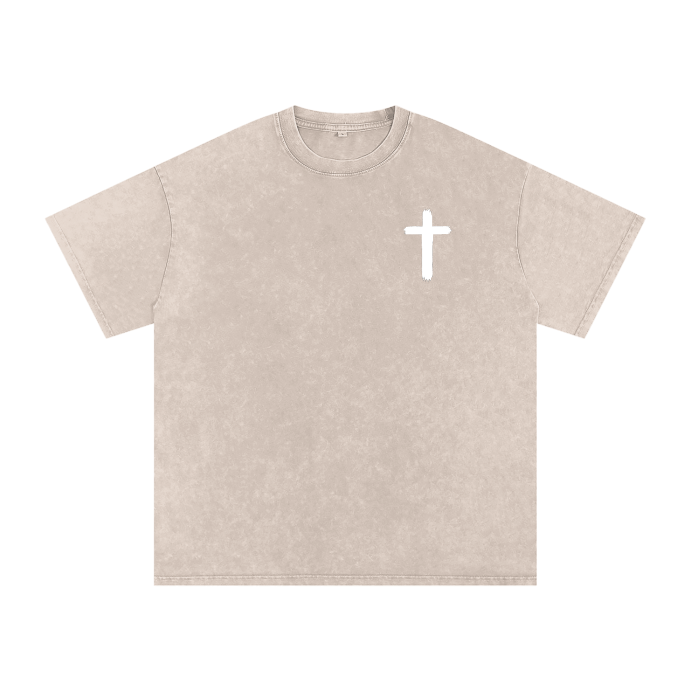 Snow Washed Oversized Cotton T-Shirt