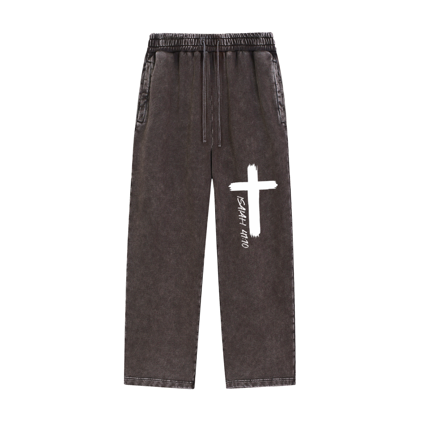 Snow Wash Heavyweight Sweatpants Isaiah 41:10