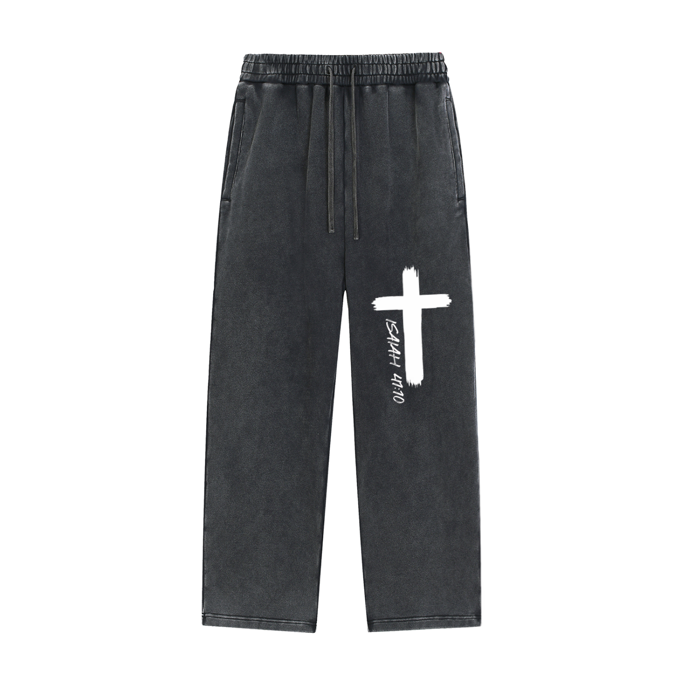 Snow Wash Heavyweight Sweatpants Isaiah 41:10