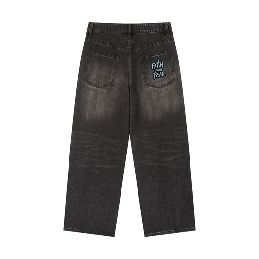 Mens Faith Over Fear Jeans